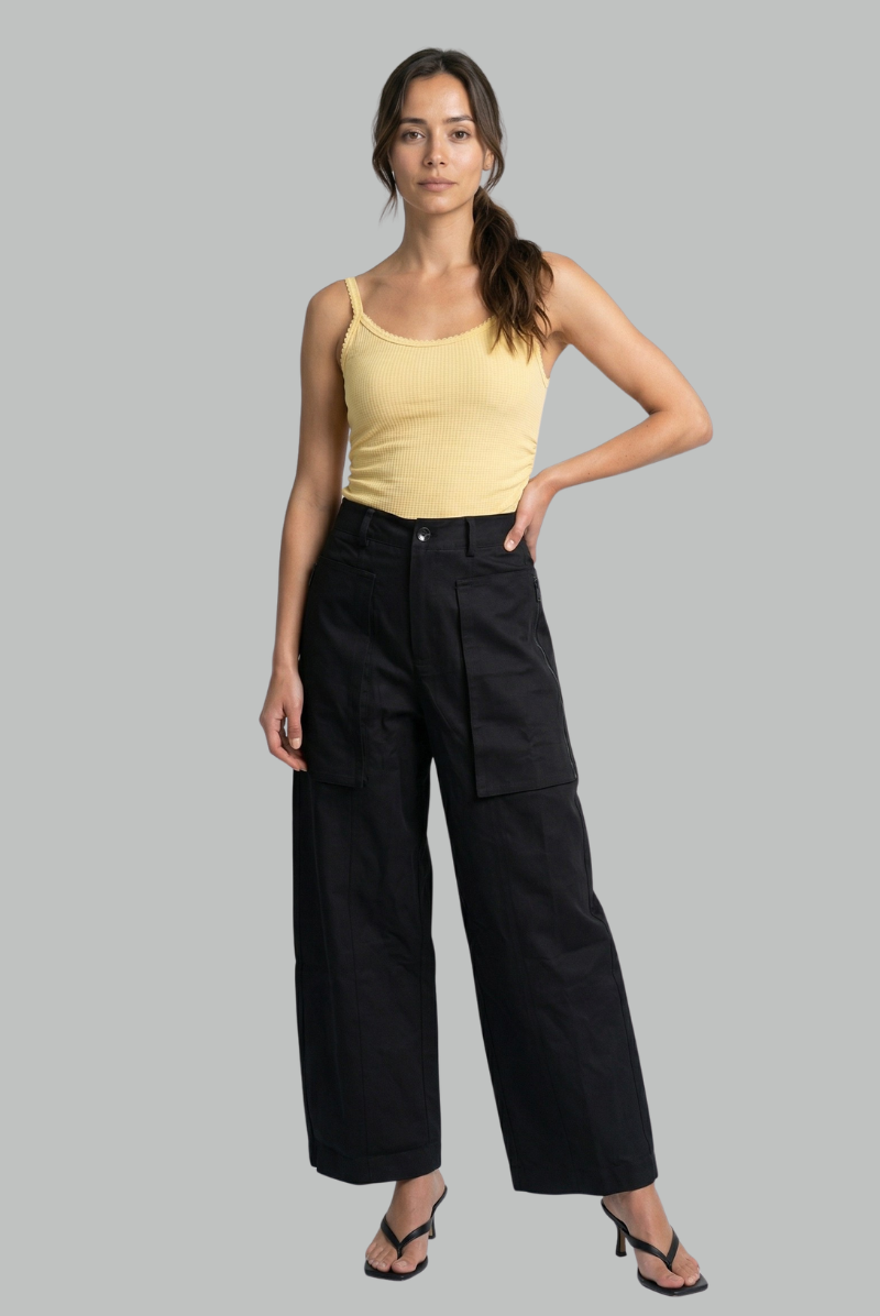 Maeve Wide-Leg Cargo Pants
