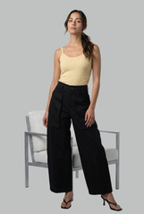 Maeve Wide-Leg Cargo Pants