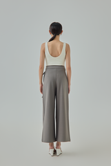 Myra Wrap-Tie Wide-Leg Pants
