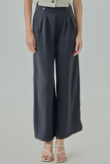 Zora Wide Leg Button Pants