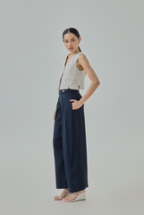 Zora Wide Leg Button Pants
