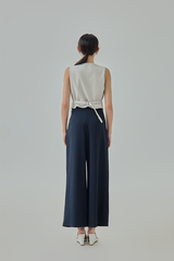 Zora Wide Leg Button Pants