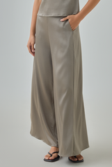 Zel Satin Wide Leg Pants