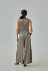 Zel Satin Wide Leg Pants