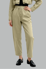 Lynette Elastic Waist Pegged Pants (Regular)