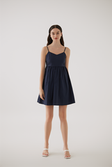 Ashling Sweetheart Romper in Navy Blue