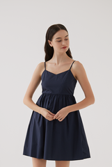 Ashling Sweetheart Romper in Navy Blue