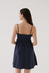 Ashling Sweetheart Romper in Navy Blue