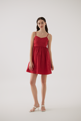 Ashling Sweetheart Romper in Cherry