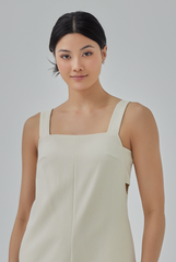 Sariah Side Cut-Out Romper in Oat