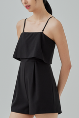 Emi Two-Way Romper - Black