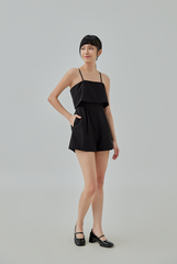 Emi Two-Way Romper - Black