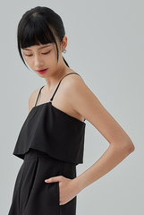 Emi Two-Way Romper - Black