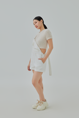 Kori Front Pockets Overall Romper
