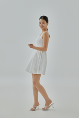 Birdie Floral Textured Romper Dress