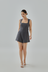 Kehlani Queen Anne Neck Romper