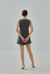 Kehlani Queen Anne Neck Romper