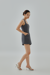 Kehlani Queen Anne Neck Romper