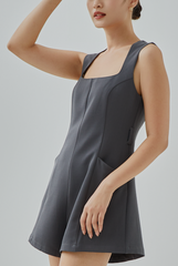 Kehlani Queen Anne Neck Romper