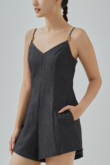 Aino V-Neck Flare Romper