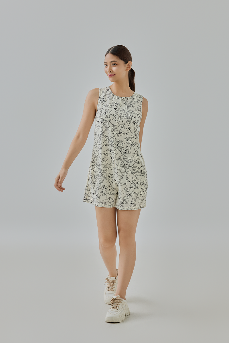 Sienna Scribble Print Romper