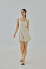 Livia Square-Neck Romper