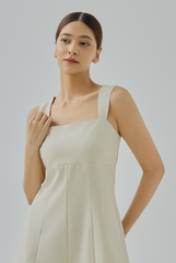 Livia Square-Neck Romper