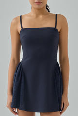 Daphne Padded Lace Drape Romper