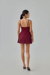 Daphne Padded Lace Drape Romper