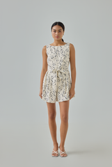 Marielle Floral Printed Panel Romper