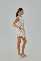 Marielle Floral Printed Panel Romper