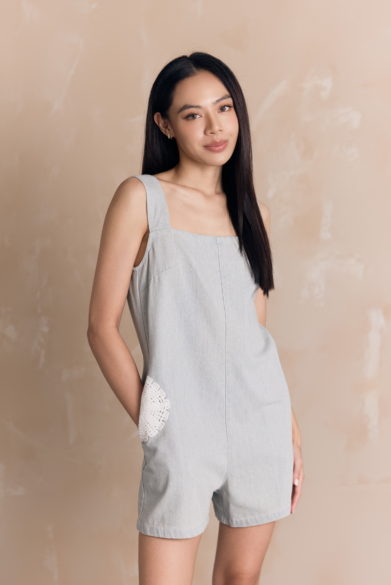 Bella Denim Romper
