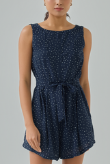 Valen Heart Print Romper