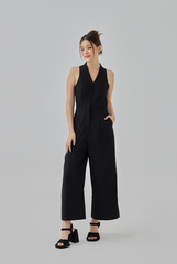 Karly Vest Jumpsuit in Black 