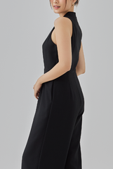 Karly Vest Jumpsuit in Black