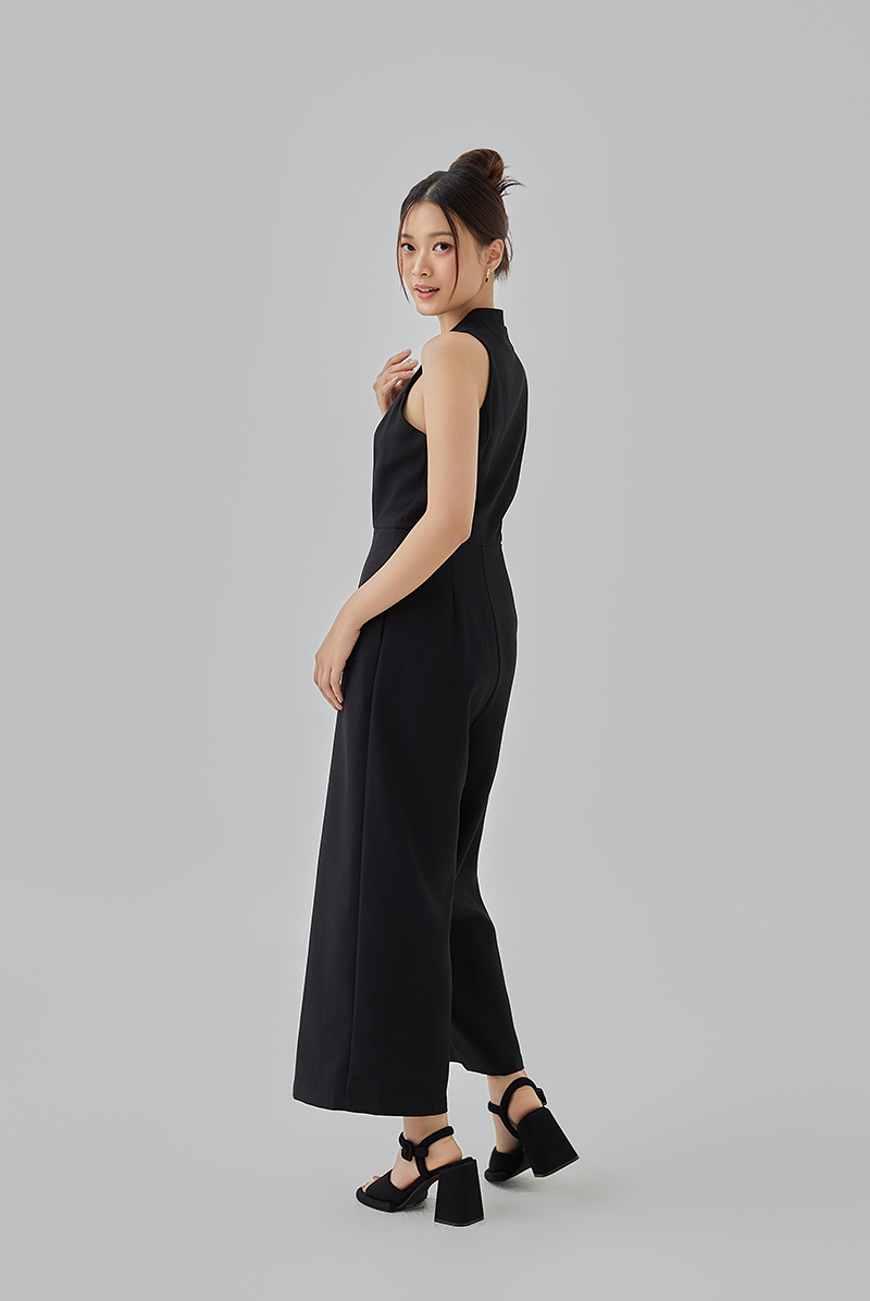 Karly Vest Jumpsuit in Black