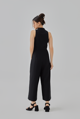 Karly Vest Jumpsuit in Black