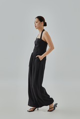 Daphne Buckle Halter Jumpsuit