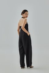 Daphne Buckle Halter Jumpsuit