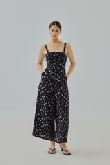 Lynn Padded Floral Printed Jumpsuit