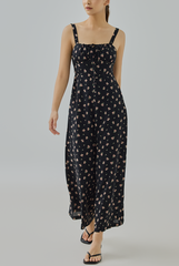 Lynn Padded Floral Printed Jumpsuit