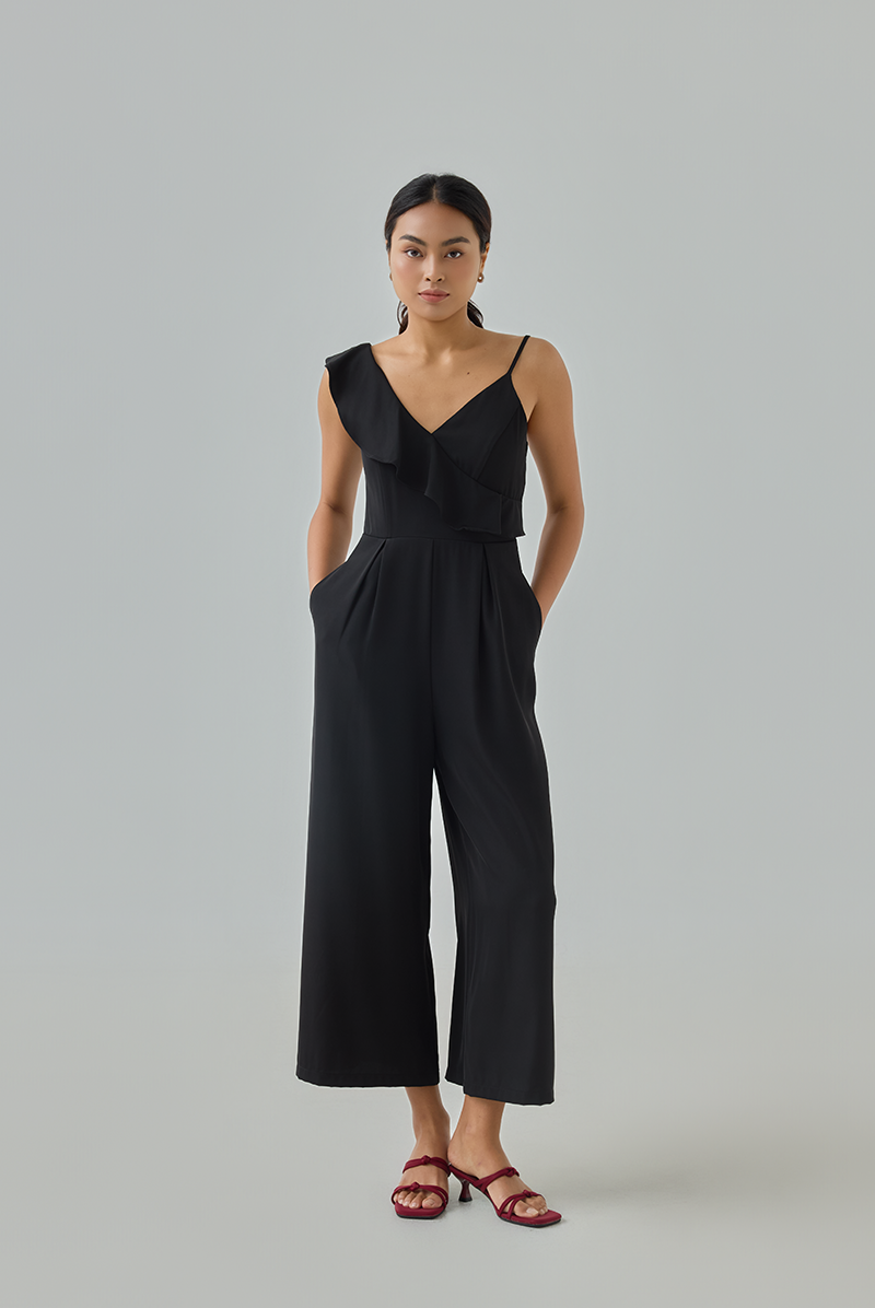 Anny Padded Ruffle Jumpsuit