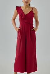 Anny Padded Ruffle Jumpsuit