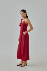 Anny Padded Ruffle Jumpsuit