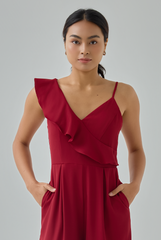 Anny Padded Ruffle Jumpsuit