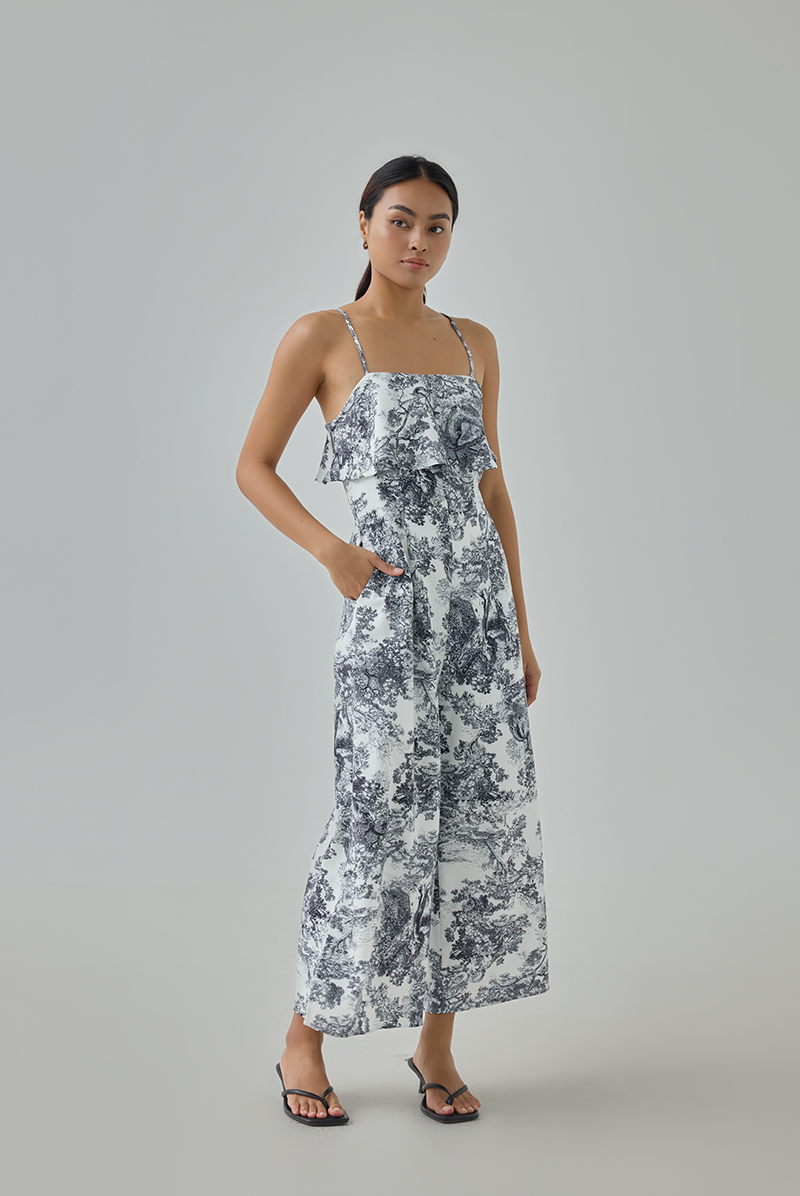 Charlotte Toile Print Jumpsuit