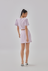 Madelyn Tweed Button Down Mini Skirt