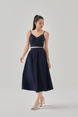 Ray High Waisted A-Line Skirt