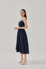 Ray High Waisted A-Line Skirt in Khaki