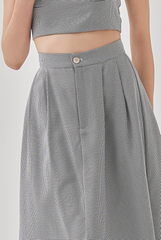 Heather Graham A-Line Skirt in Navy Blue